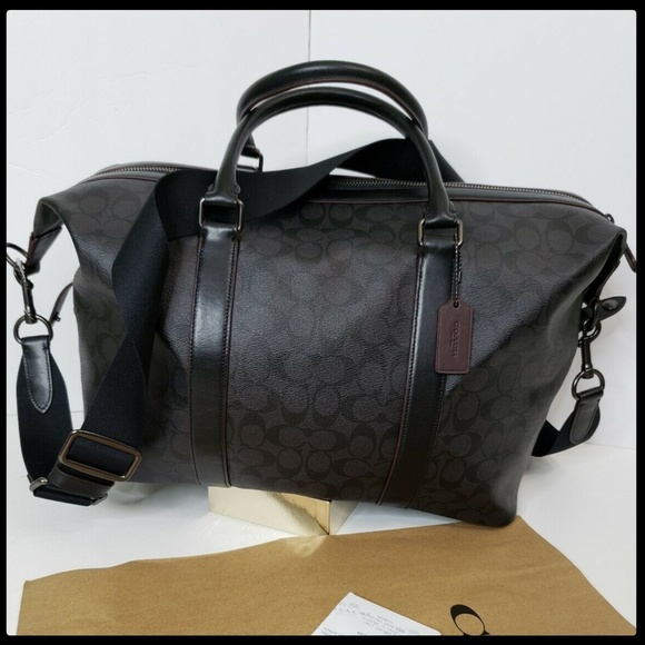 men's coach travel duffle bag